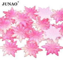 JUNAO 10 шт. 30 мм большая швейная красная розовая Цветочная аппликация со стразами с плоской задней частью хрустальные стразы шьют на полимерных камнях для украшения