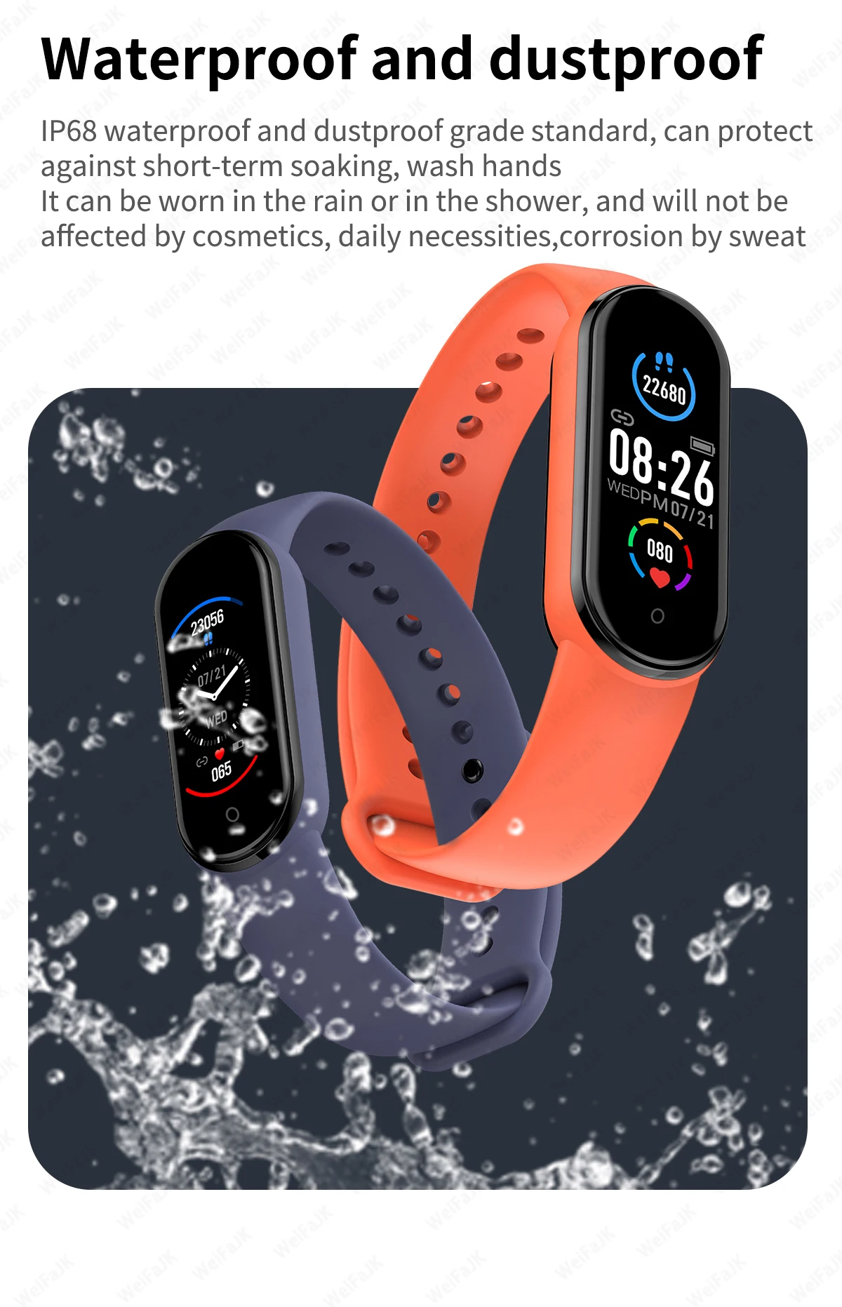 2021 M6 Smart Watch Men Women Heart Rate Monitor Blood Pressure Fitness Tracker Smartwatch Sports Bracelet Clock For Xiaomi iOS