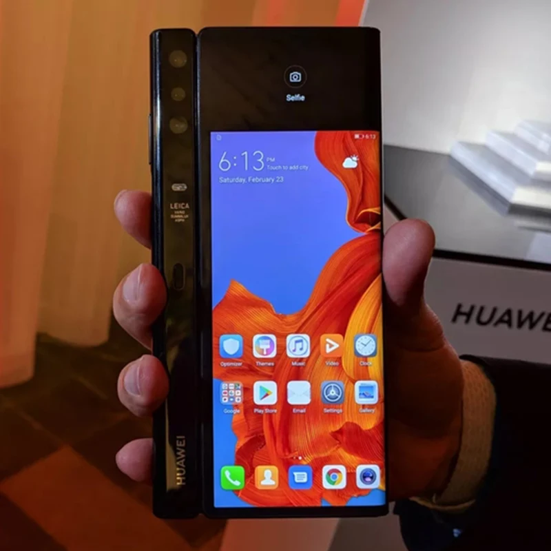 Новая модель HuaWei mate X сложенный экран 5G смартфон Kirin 980 Balong 5000 8 Гб ram 256 ГБ rom NFC Мп Android отпечаток пальца