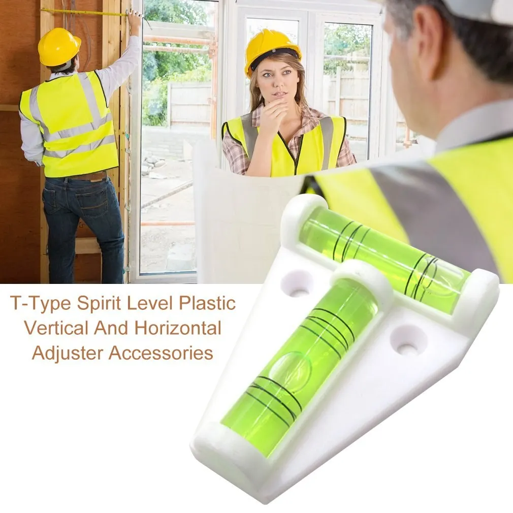 Spirit Level Level Adjuster RV Leveling Parts Spirit T Level plastic measuring Vertical and horizontal adjuster Trailer Motorhome Boat 1 piece