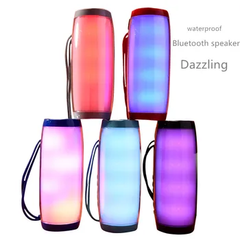 

Colorful LED Lights Bluetooth Speaker HIFI Stereo with Mic Hands Free Support TF FM USB Bluetooth Wireless Portables sound box