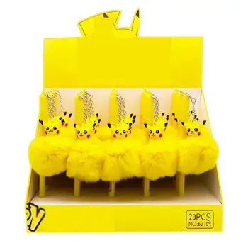 

30 pcs/lot Kawaii Hairball Pendant Gel Pen Cute 0.5mm black Ink Signature Pens Promotional Gift Office School Supplies