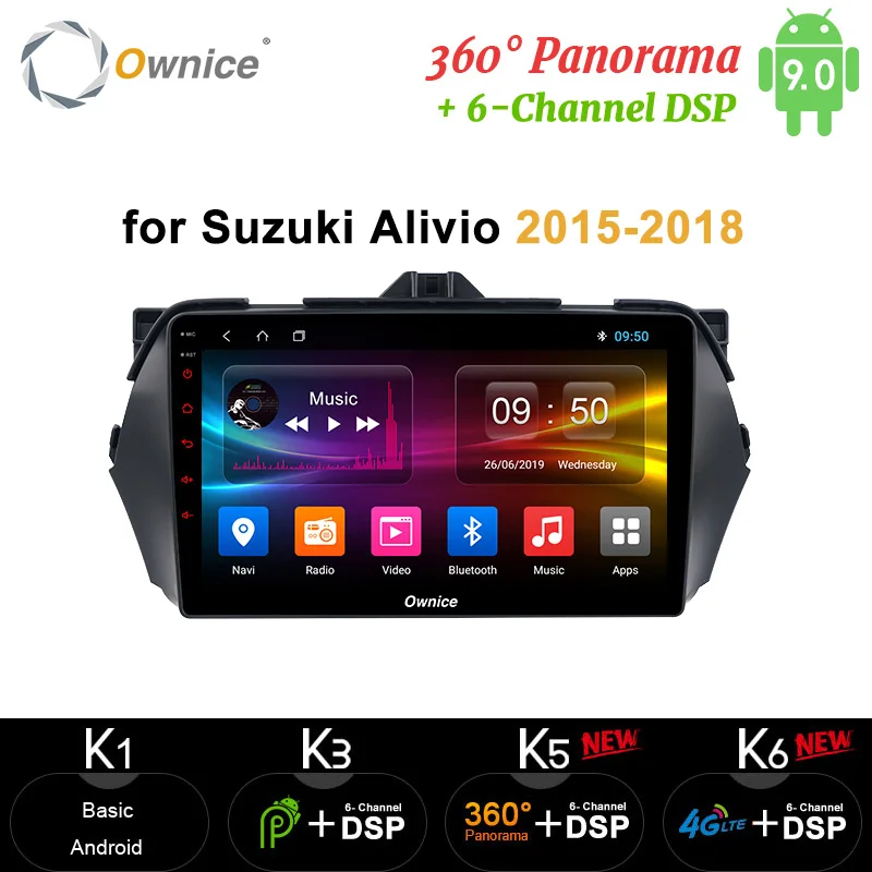 Автомагнитола Ownice Android 10 4 Гб ОЗУ 64 ПЗУ dvd радио GPS 4G головное устройство NAVI 360 ТНО DSP