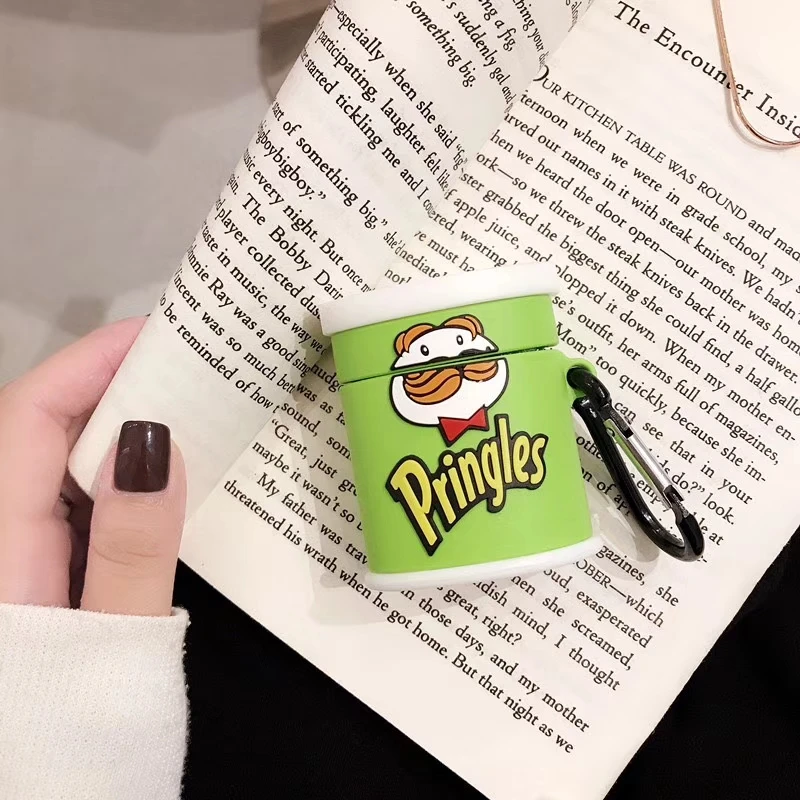 Чехлы для наушников с милыми мультяшными принтами и бородой для Apple Airpods 1/2, 3D Милые силиконовые защитные чехлы для наушников, аксессуары