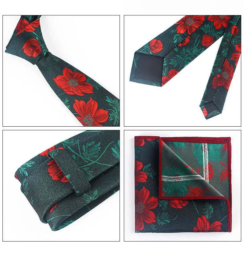 Shengzhou Галстук для мужчин, Повседневный, одинаковый цвет, бизнес, BEEKING, лавсановая пряжа, окрашенная с жаккардовым цветочным узором, тип галстука, набор