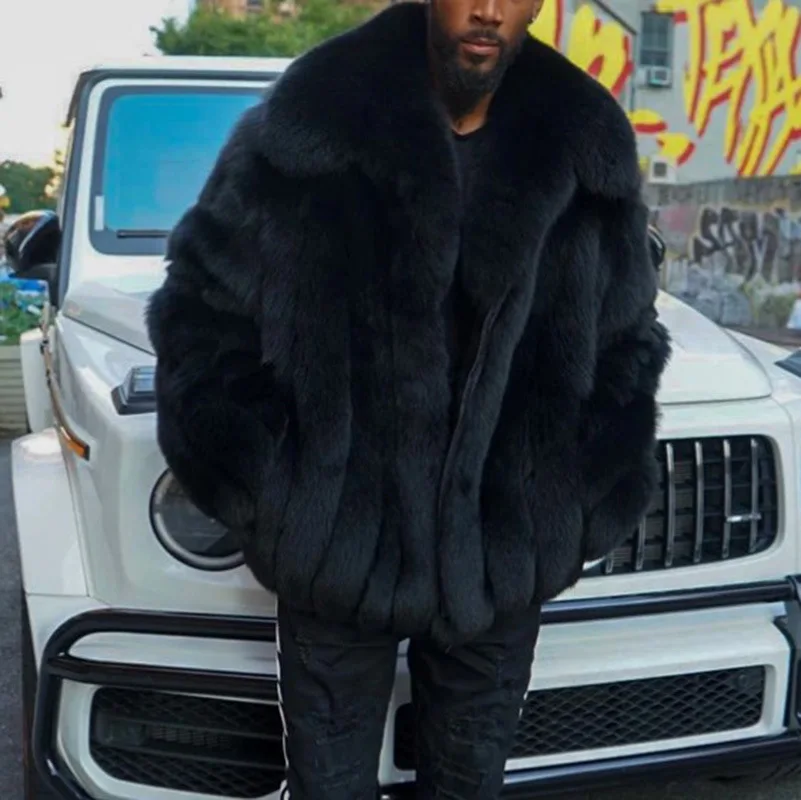 Fur Coat Men Winter Jacket Men 