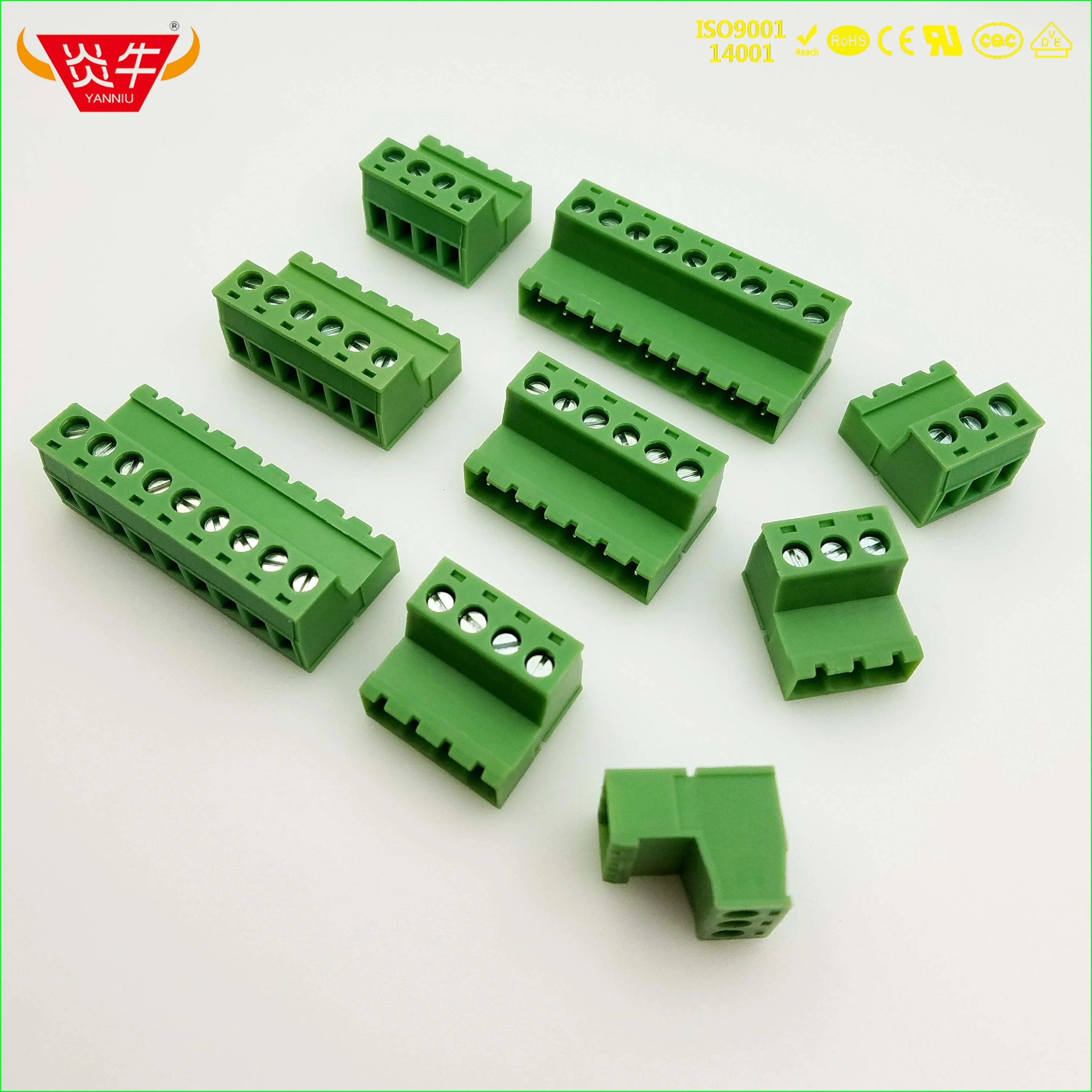 Blocos de Terminais de Parafuso Através do Furo Milímetros Pcb Conector Plugável ic 25 – 2-st-5 08-1786174 Kf2edgrk-5.08-2p 2edgkr 5.08 2pin