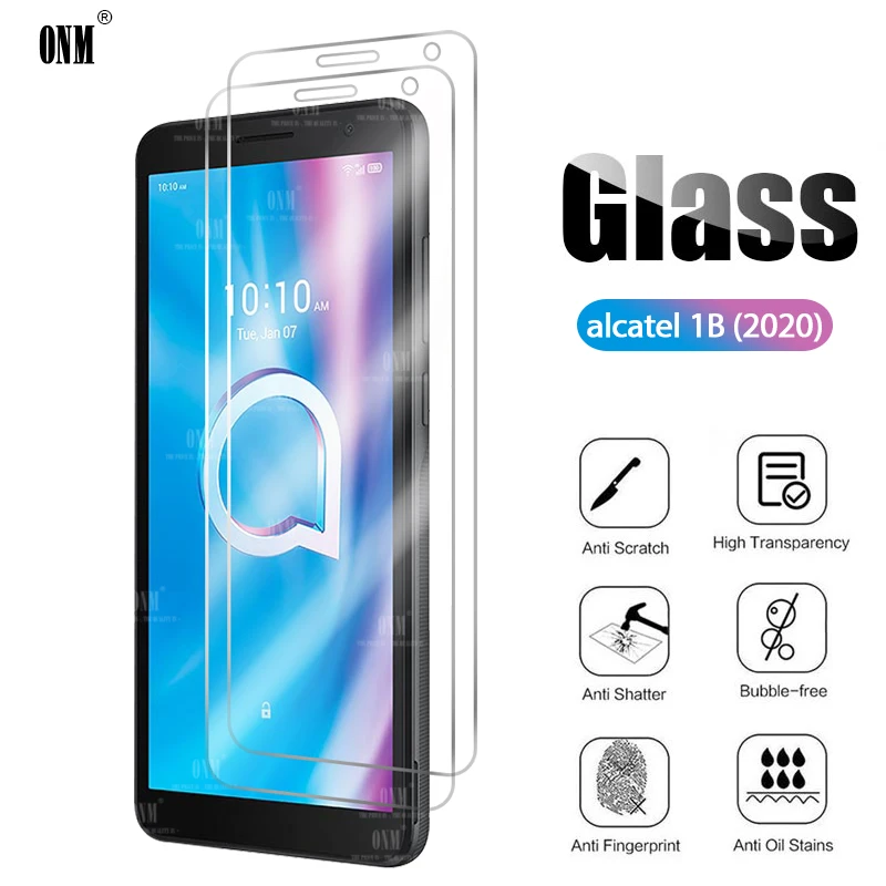 2 шт Alcatel 1B закаленное стекло для 2020 Защита экрана Защитная стеклянная