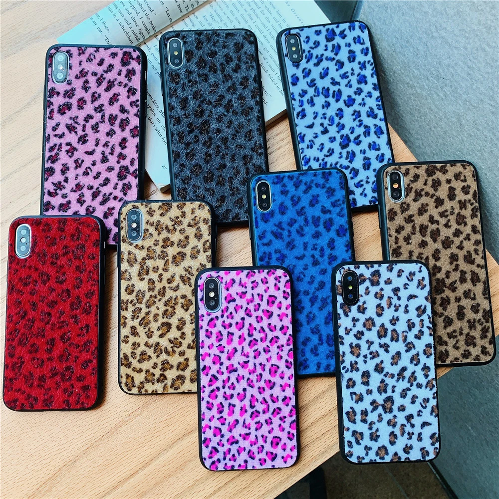 fashion leopard fluffy case for Samsung Galaxy A7 2018 A750 A8 A6 A9 J4 J6 Plus A2 core j5 2017 j530 Phone Case | Мобильные телефоны