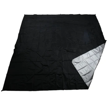 

Ultralight Tarp Outdoor Camping Survival Sun Shelter Shade Awning Silver Coating Pergola Waterproof Beach Tent Black