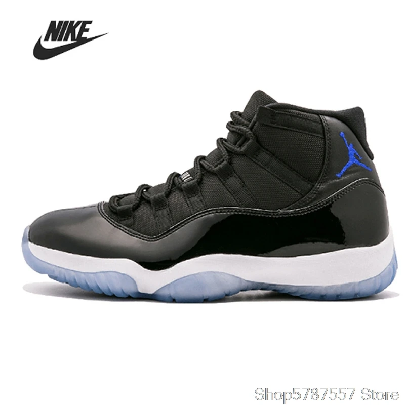 Мужские баскетбольные туфли Nike Air Jordan 11 оригинальные Платиновые тонировочные
