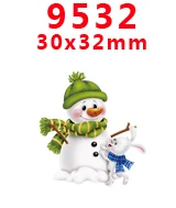 30 шт мультяшный персонаж плоское украшение из смолы PR 9441 - Цвет: 9532