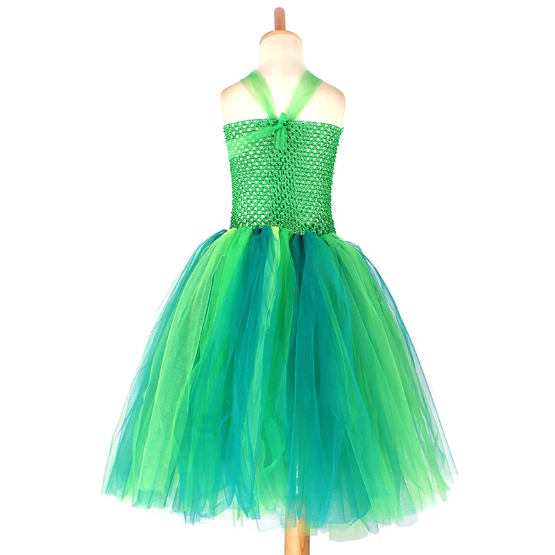 Green Snake Girls Tutu Dress with Headband Cute Wild Reptile Pageant Gown Halloween Costume Kids Baby Cosplay Dress Up Clothes (5)