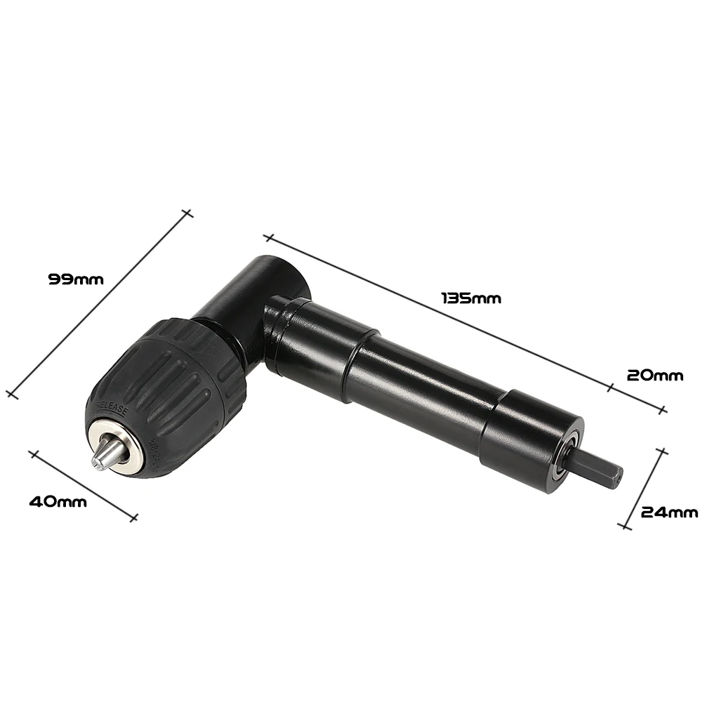 

Hot 0.8-10mm Professional Right Angle Bend Extension right angle drill attachment 90 Degree Cordless Drill Adapter