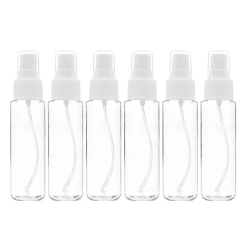 

6Pcs Empty Transparent Plastic Fine Mist Spray Bottle 30 Ml Fine Mist Spray Bottle