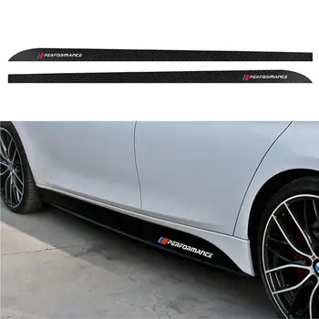 

2 X M-Performance Car Body Side Skirt Sticker Decal For Bmw F30 F31 F32 F33 F15
