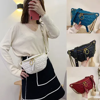 

Women Bag Set Designer Fashion Luxury Women Waist Pack Fanny Pack Leather Fashion Waist Belt Shoulder Bag bolsa feminina#12335G