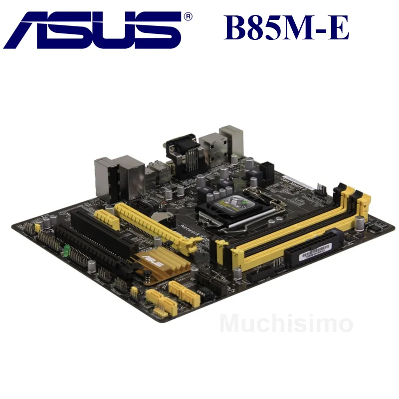 LGA 1150 ASUS B85M-E материнская плата Micro ATX B85M-E B85ME системная плата B85M DDR3 для Intel B85 32GB настольная материнская плата USB 3,0 б/у