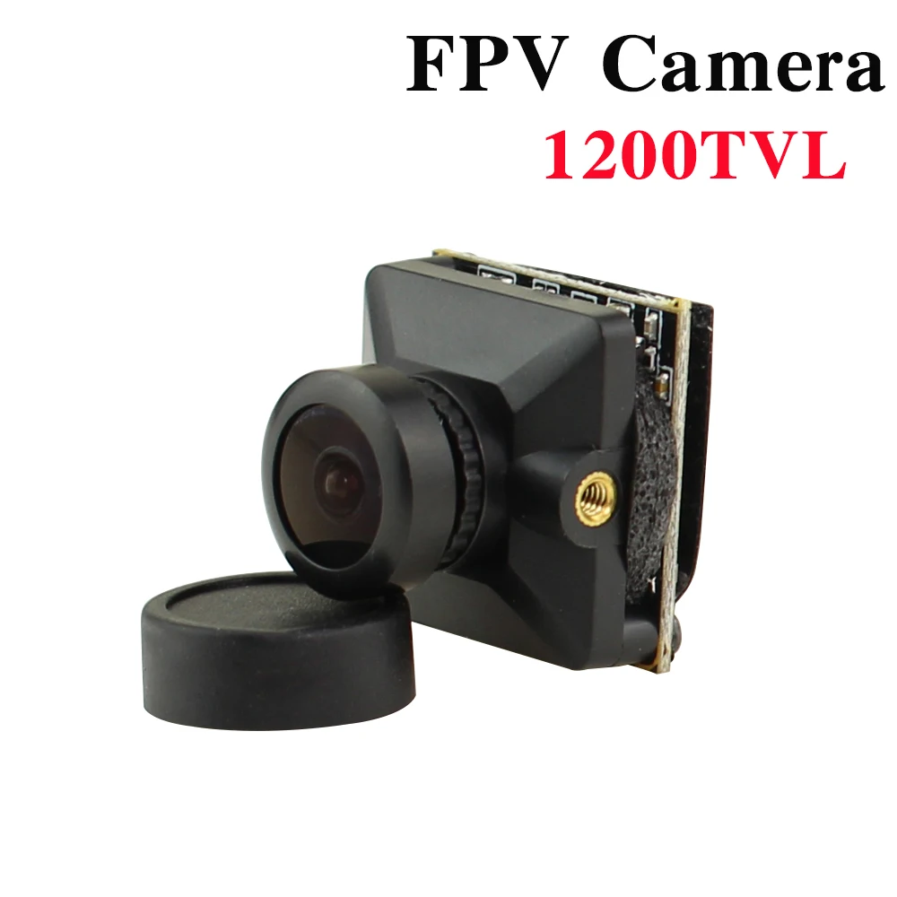 

FPV Camera 1200TVL Supports 5-40V Aircraft Model Drone Aerial 2.1mm Lens