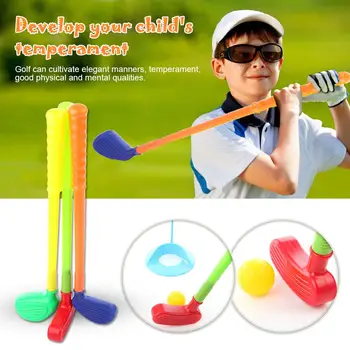 

Golf Club Set Easy Hit Glof Set Toy for Kid Childrens Toddler Indoor Outdoor Game