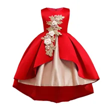 Рождественские платья для маленьких девочек вечерние кружевные платья принцессы для маленьких девочек детская одежда для девочек 12 месяцев, От 2 до 5 лет платье на День Благодарения