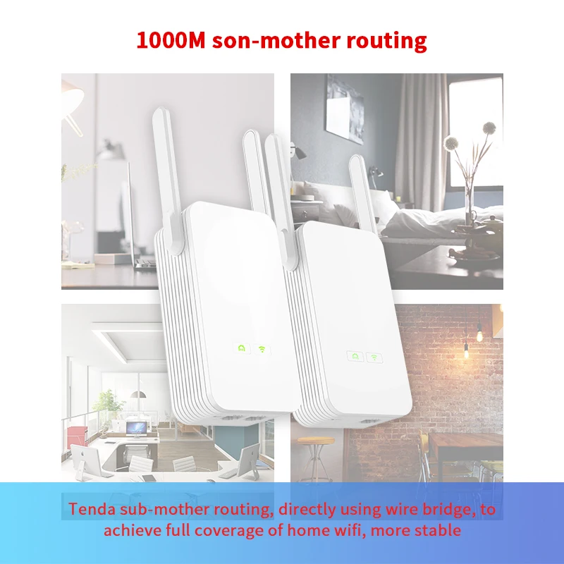 GLVISION GLPH15 1000 Мбит/с Powerline Ethernet адаптер PLC сетевой беспроводной WIFI удлинитель IPTV