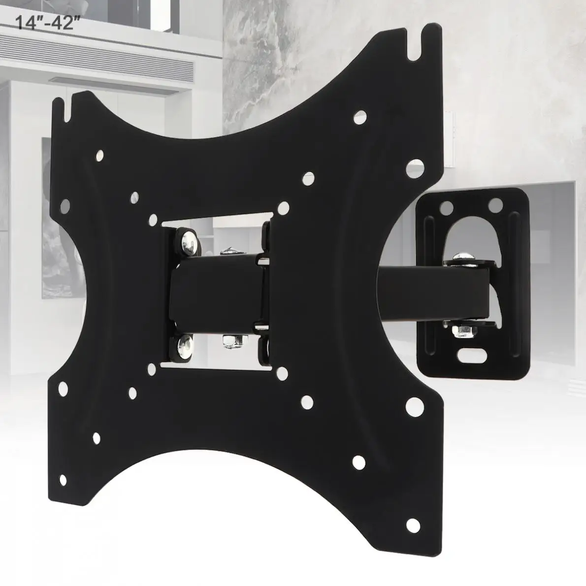 

35KG TV Wall Mount Bracket TV Frame Support 15 Degrees Tilt with Small Wrench for 14 - 42 Inch LCD LED Monitor Flat Panel