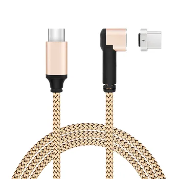 

Mobile Type C Mac Charging Cable Nylon Braided Magnetic Type C to Type C Fast Charge Cable For Xiaomi Samsung Honor 8X Samsung