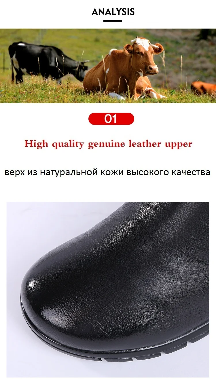 DRKANOL/женские зимние ботинки; коллекция года; зимние теплые толстые шерстяные ботильоны для женщин из натуральной кожи на молнии; женские ботинки на плоской подошве; botas Mujer