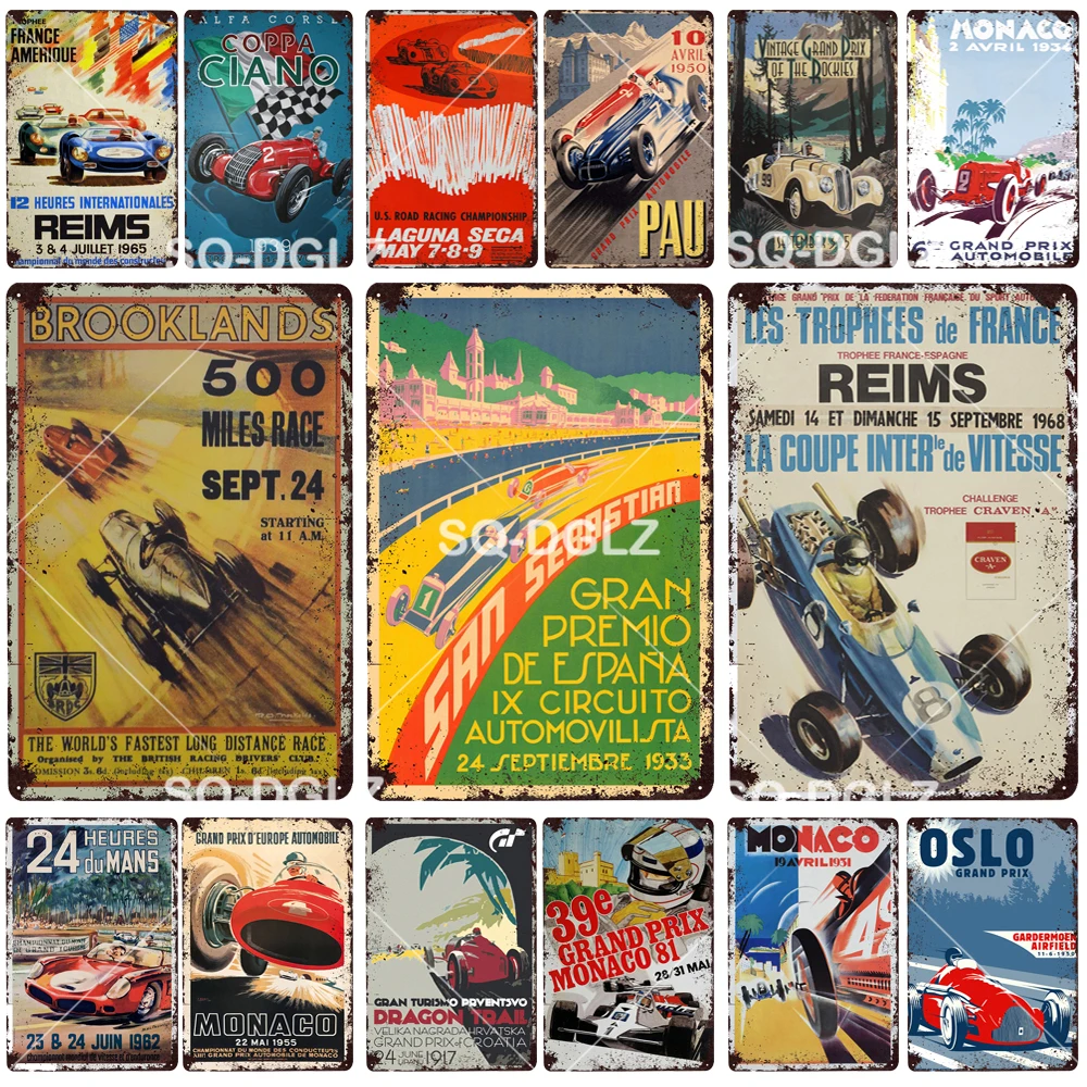 Металлическая вывеска Brooklands винтажный декор для бара жестяная паба
