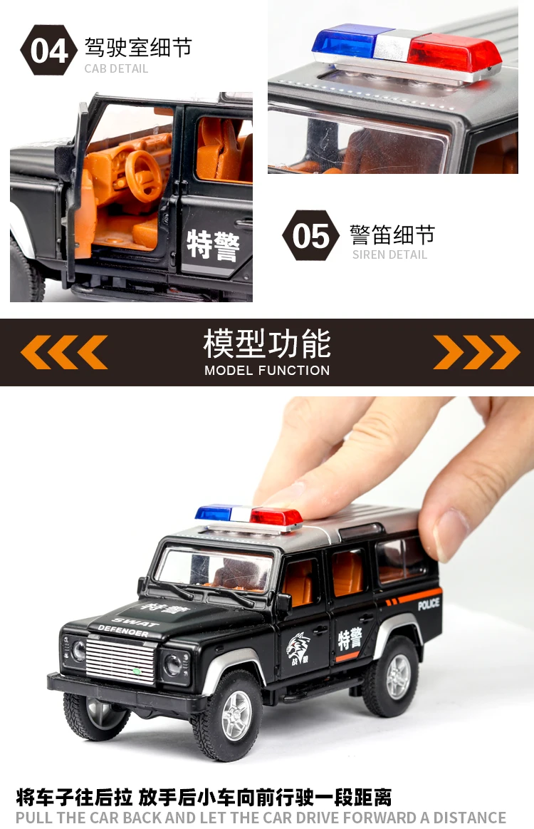 路虎卫士警车_06