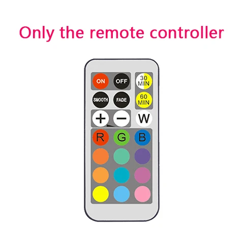 remote Светодиодный больше цветная(RGB) Цвет шкаф ночной Светильник батарея Точечный светильник с регулируемой яркостью под полкой Кухня счетчик светильник ing пульт дистанционного управления - Цвет: remote