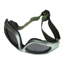 NEW-Shooting Airsoft Hunting Sand Metal Mesh Goggles Glasses Army Green