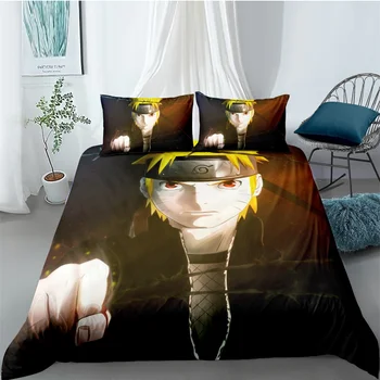 

Comic Naruto Bedding Set Bedroom Decor Hypoallergenic Quilt Cover Doona 1PC Duvet Cover with Pillowcase Dropship