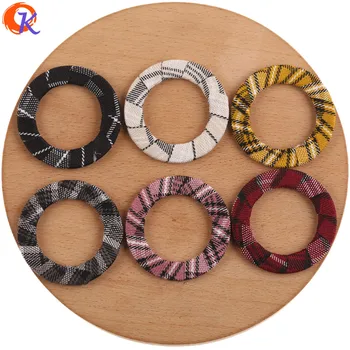 

Cordial Design 45*45MM 50Pcs Jewelry Accessories/Fabric Effect/DIY Earrings Making/Round Loop Shape/Hand Made/Earring Findings