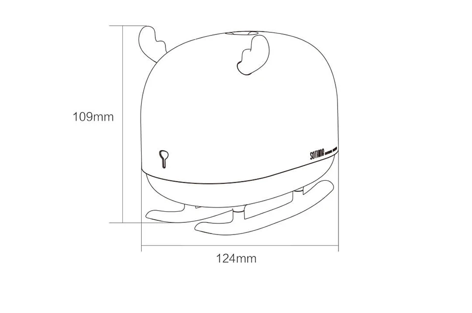 Xiaomi mijia увлажнитель воздуха SOTHING DSHJ-H-009 260 мл светильник с оленем USB домашний увлажнитель воздуха очиститель воздуха атмосферный ночной Светильник