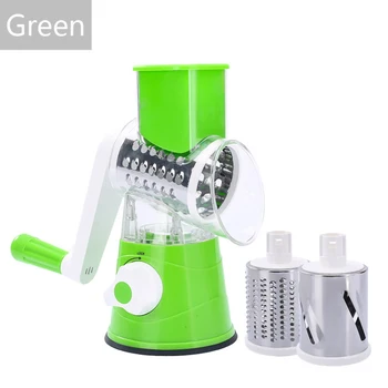 

Potato Carrot Grater Slicer Vegetable Cutter Round Mandoline SlicerStainless Steel Multifunction Chopper Blades Kitchen Tool