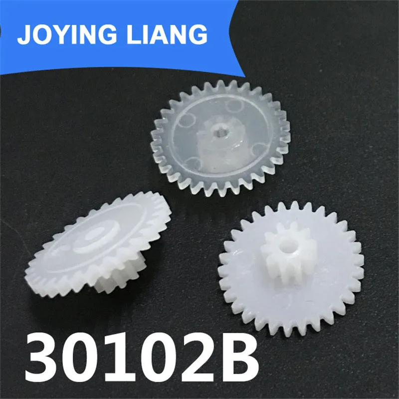 30102B 0.5M Plastic POM Gear Diameter 16mm 30 Teeth 10 Teeth Double