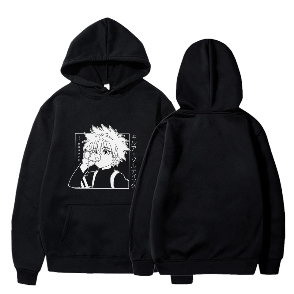 Killua black hoodie Clearance
