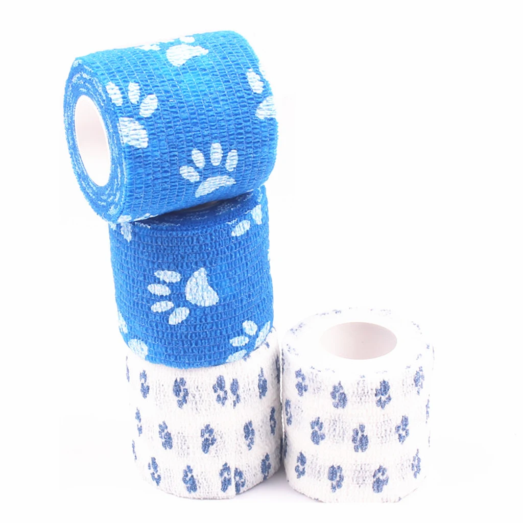 4Pcs Elastic Bandage Athletic Pet Joints Support First Aid Tapes Strap Band