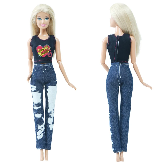 6 Set Di Vesti Per Bambole Da 11,5 Pollici, Stile Blu, Inclusi - Foto 8