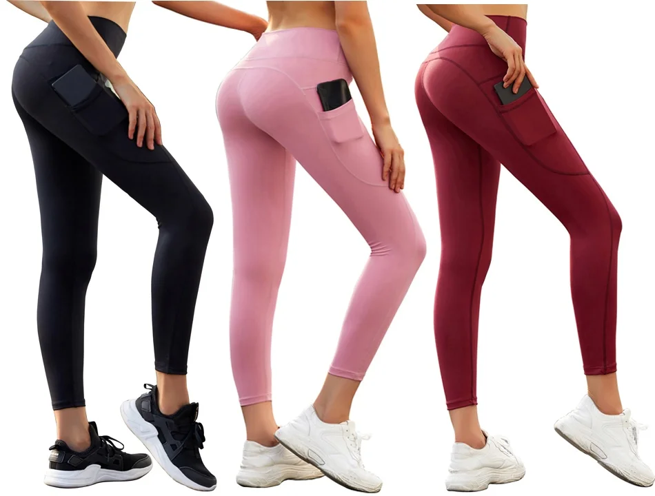 LI-FI High Waist Yoga Pants Fitness Yoga Leggings Sports Workout Running Leggings Yoga Pants Elastic Slim Sports Leggings