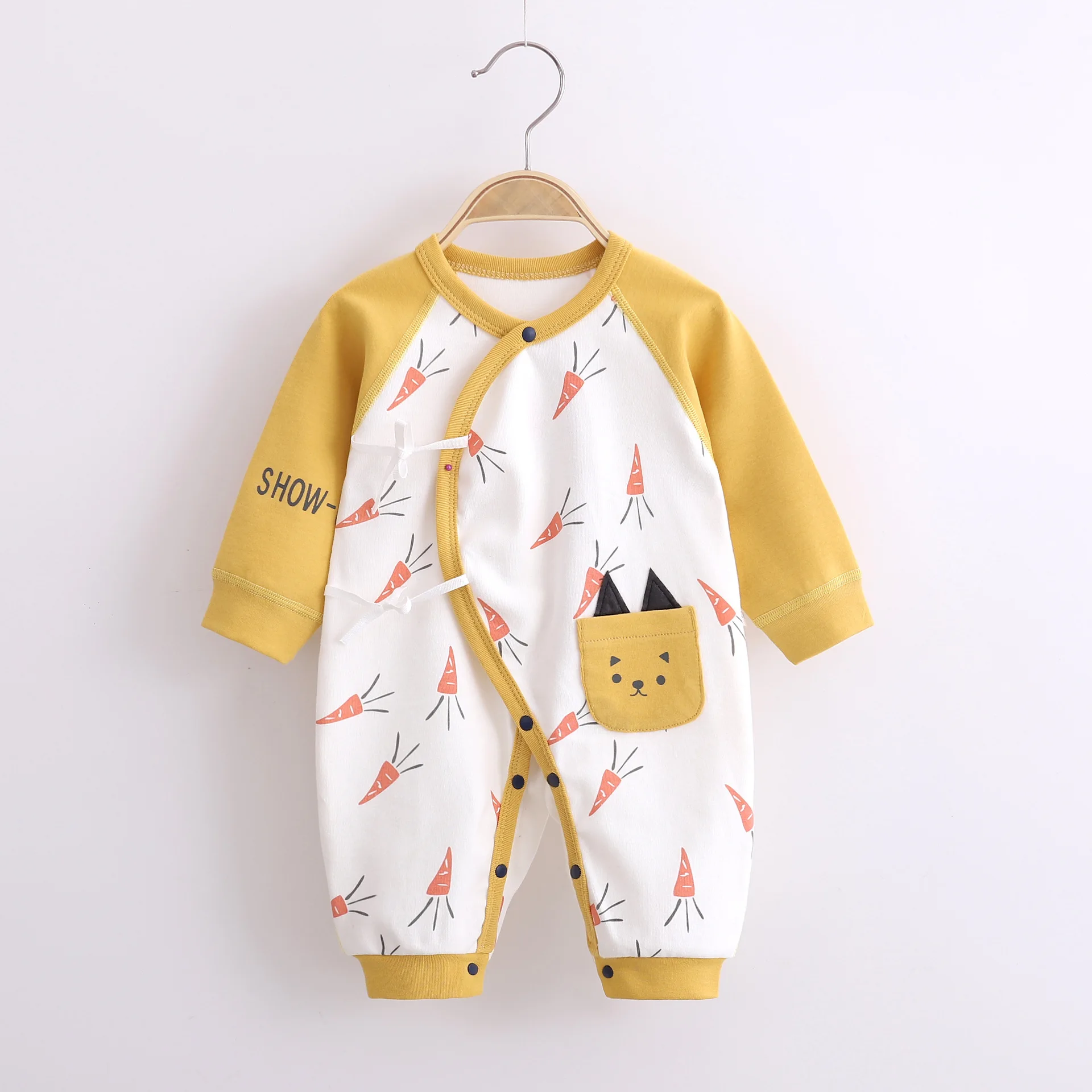 Baby One-Piece Suit Newborn Clothes Baby Autumn Cotton Long-Sleeved Baby Girl Boneless Rompers toddler girl Spring clothes