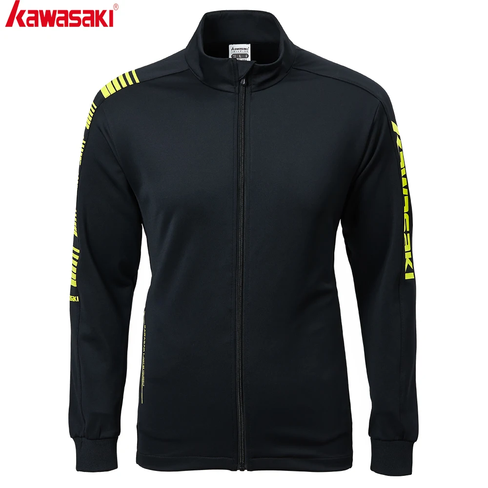 Kawasaki Men's Running Jacket Shirt Fitness Long Sleeve Training Jersey