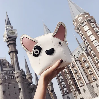 

Ins Popular Cartoon Small Bag Personality Cute Puppy Bag Female Fashion Wild Girl Student Shoulder Diagonal Chain Bag