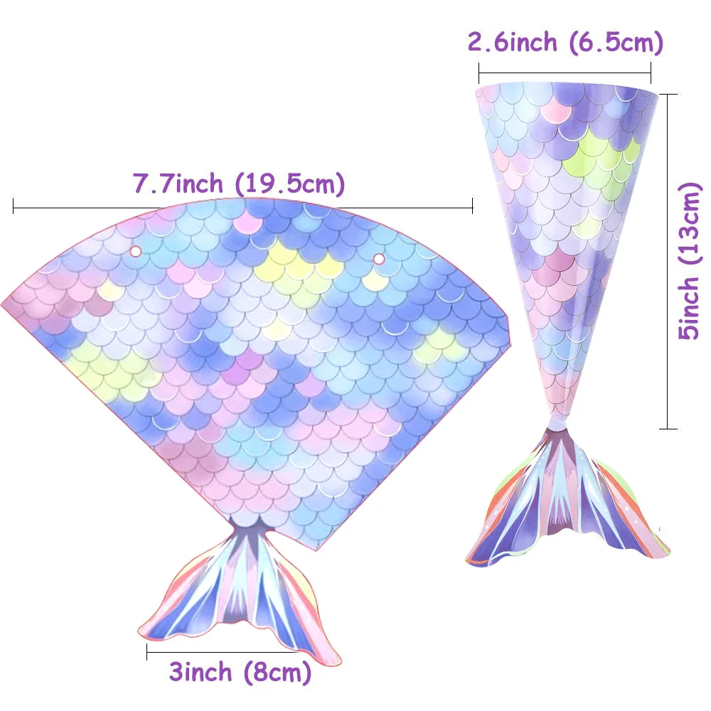mermaid candy bag purple