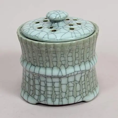 

PHILOGOD Ceramic Incense Holders Longquan Celadon Electronic Incense Burner Stick Censer Tray (Style1)