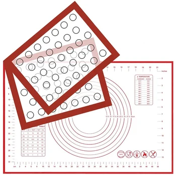 

HOT Silicone Baking Mats Pastry Mat, 2Pack Non-Stick Baking Mat and 1Pack 16X24 Inch Silicone Pastry Mat with Measurement