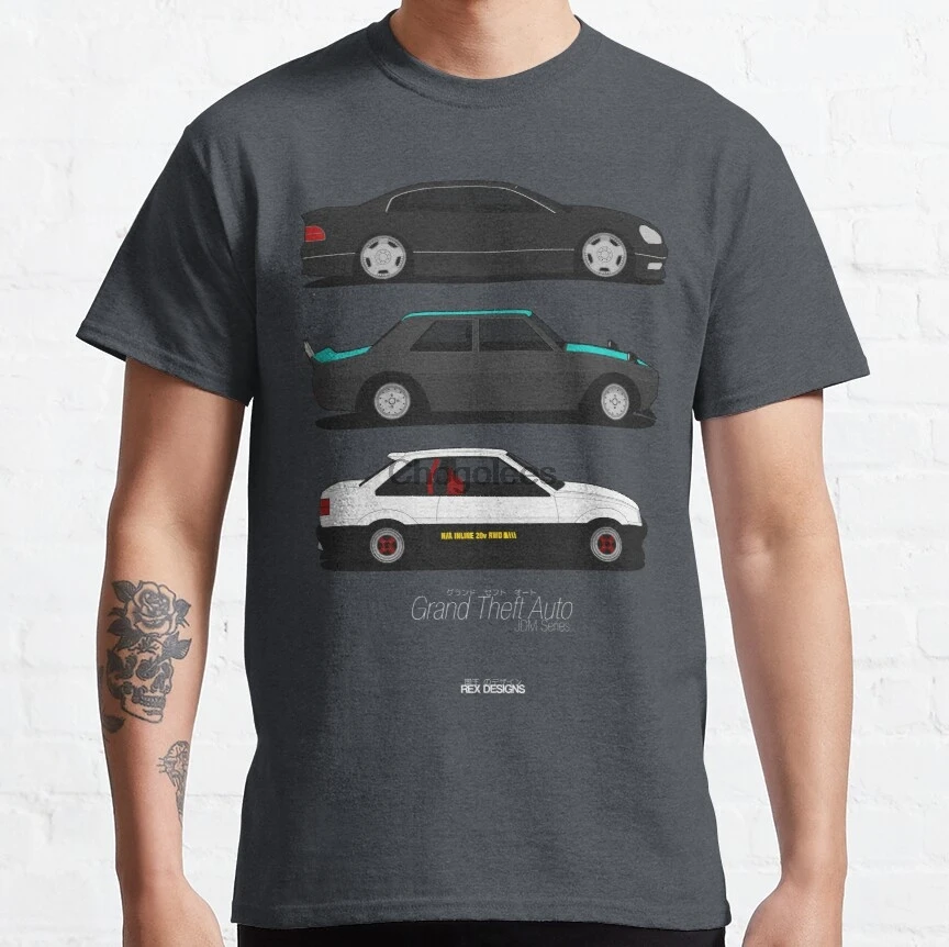 Футболки Grand Theft Auto JDM серии RexDesigns для мужчин и женщин |