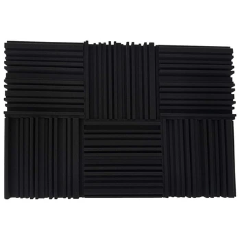 

WSFS Hot 6Pack Groove Acoustic Foam Studio Recording Ceiling Soundproof Panels Sound Absorption Tiles 15inch x 15inch X2inch